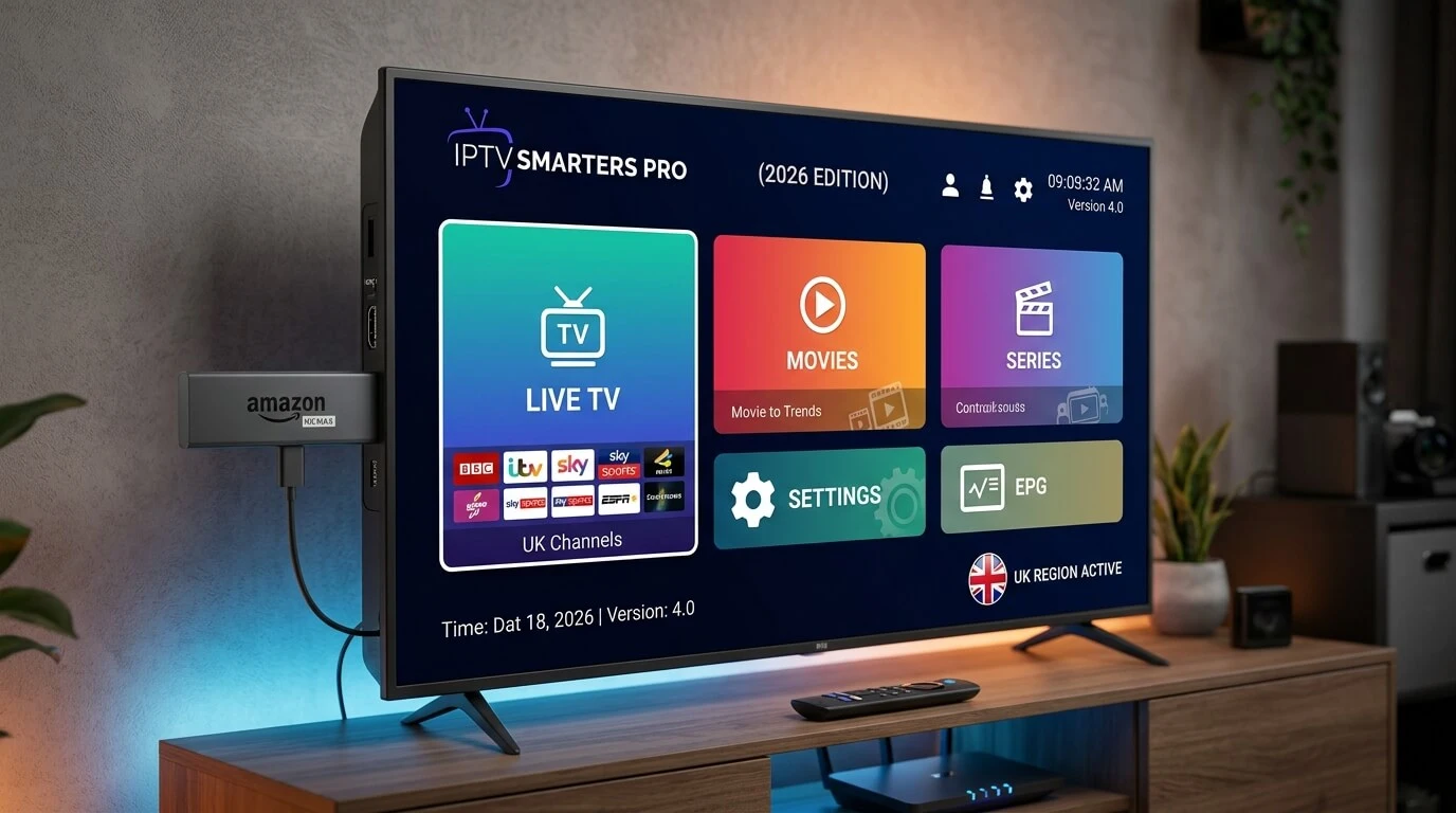 IPTV Smarters Pro on Firestick full UK install and setup guide for IPTV TRIAL viewers in 2026